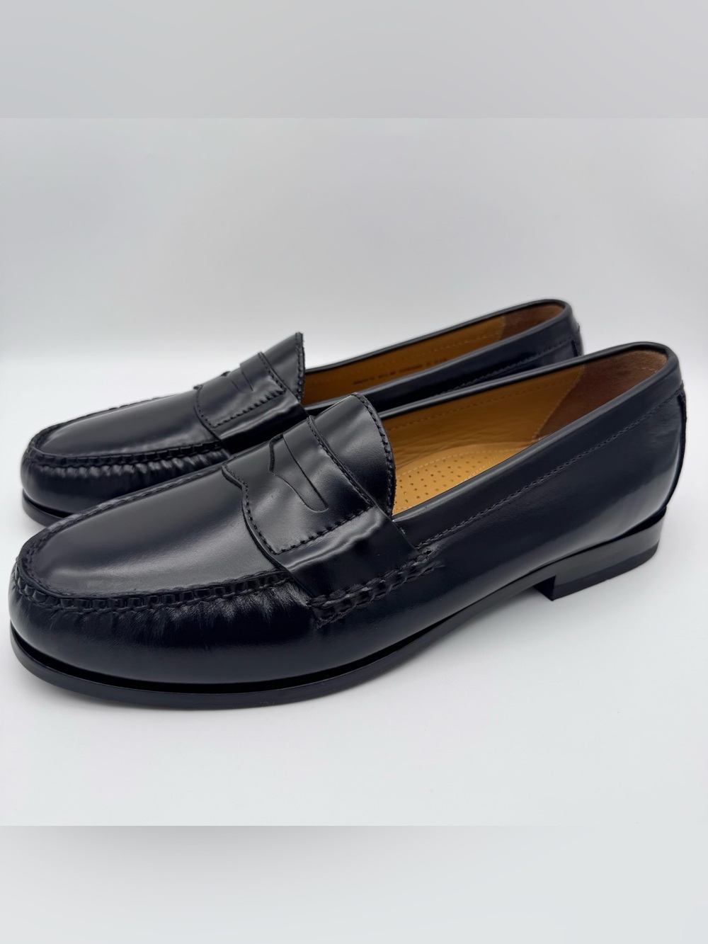 Cole Haan Men's Pinch Air Penny Loafers Black Leather Size 9.5 M New in Box